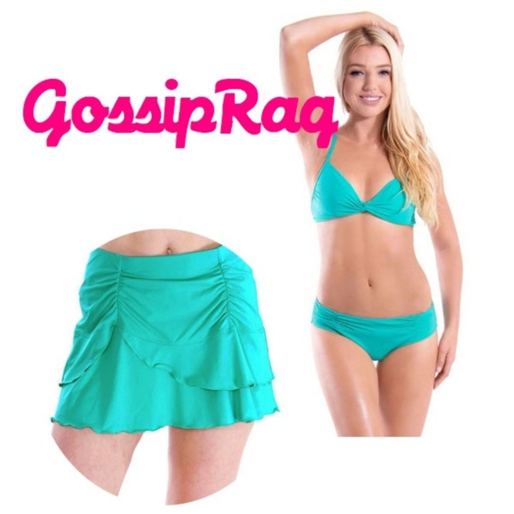NEW sexy green bikini 3 piece swimsuit coverup nwt